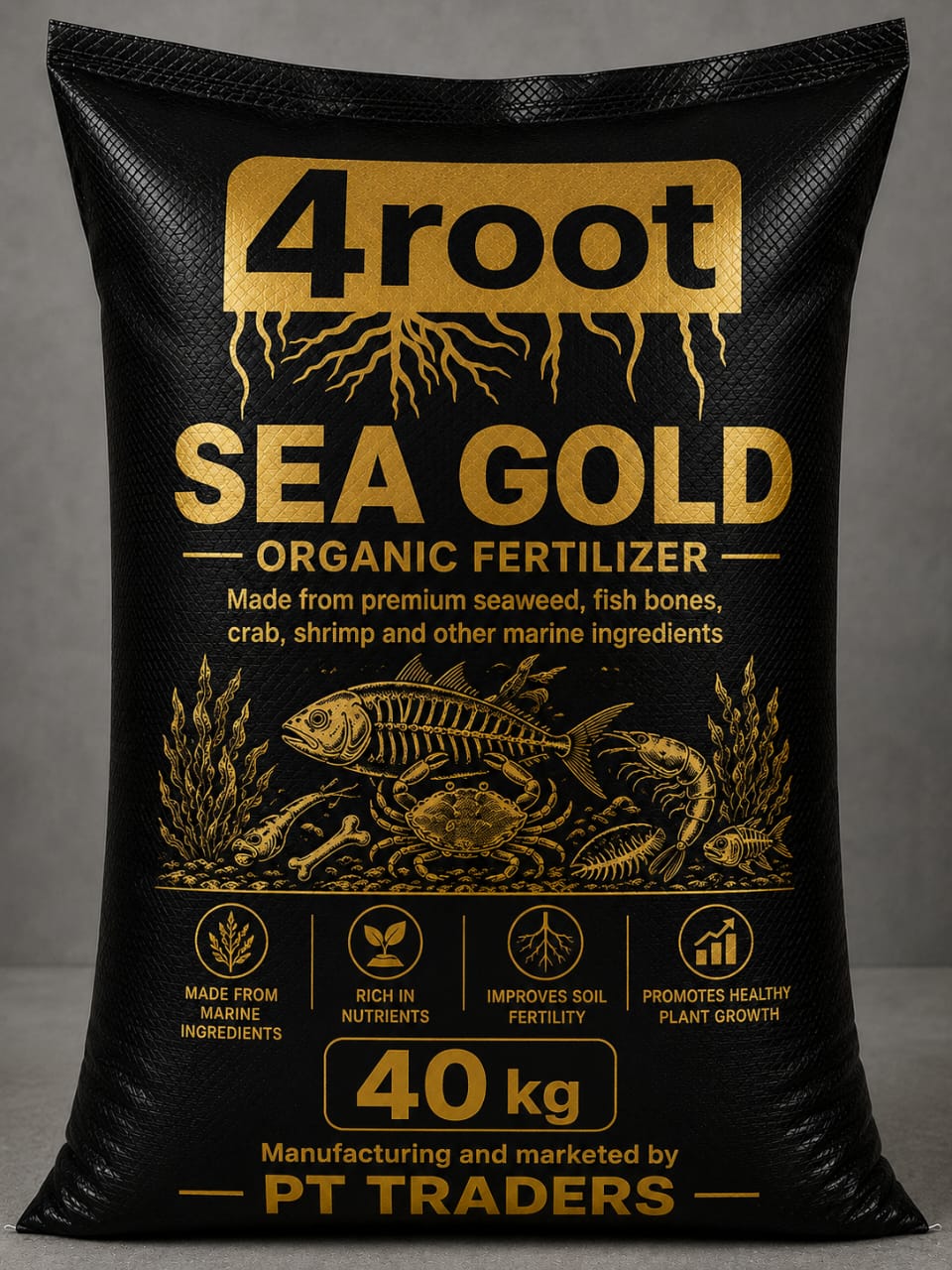 4root Sea Gold organic fertilizer bag